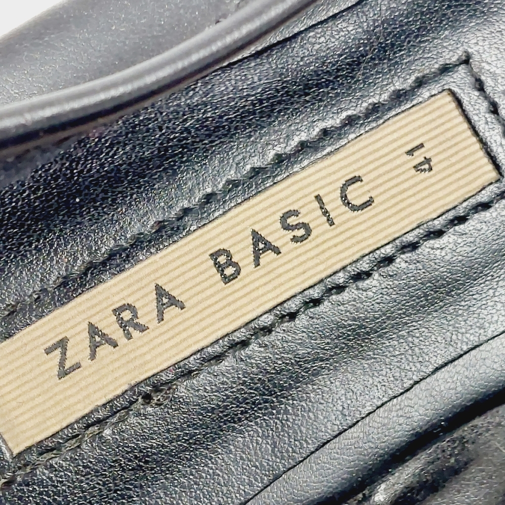 Zara Basic Pointed Toe Black Sequins Slip On Flat… - image 8